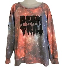 PacSun X Been Trill Womens Pullover Sweatshirt Size XL Multicolor Streetwear