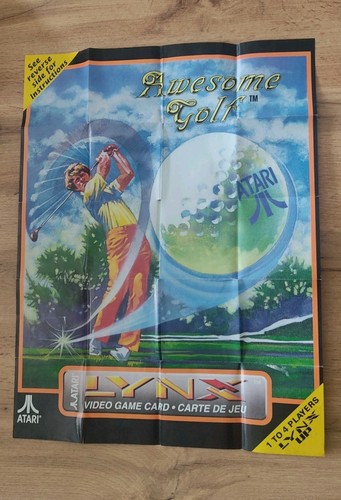 Notice poster awesome golf - -, /