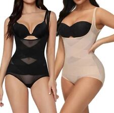 Women's Slimming Bodysuit Open Bust Corset Waist Trainer Tummy Control Shapewear