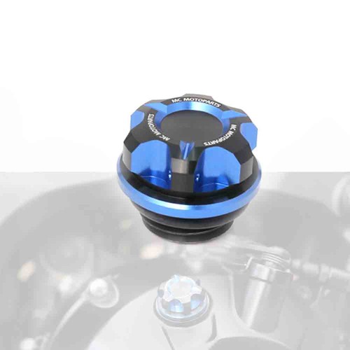 Blue oil filler cap cover - cap, for