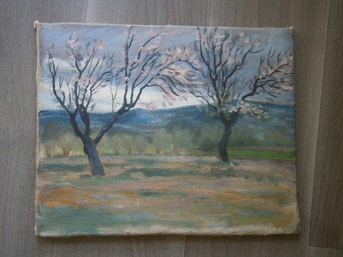 Peinture huile sur toile - huile,