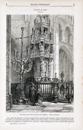 Louvain 1865 gravure sur - be,
