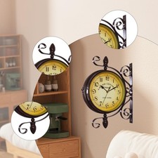 Horloge murale double face