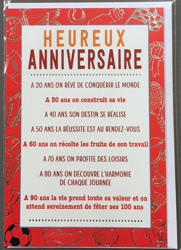 Carte anniversaire heureux - carte,