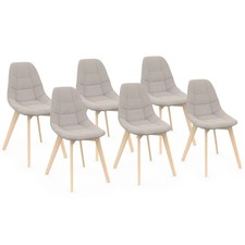 Lot de 6 chaises scandinaves