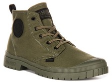 Botte Sport Femme Palladium Pampa Sp20 Hi Vegan Découpée En Olive UK 4 - 12