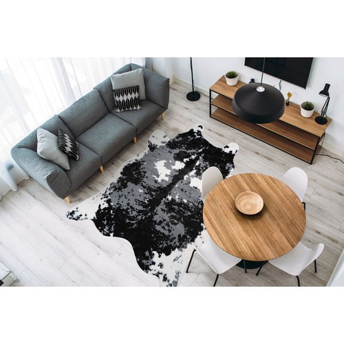 Tapis imitation peau vache - imitation,