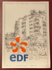 carte postale publicitaire lenticulaire EDF
