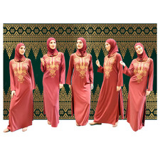 Robe Maxi Brodée Marocaine