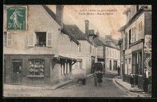 Old postcard Saint-Lubin-des-Jonchertes, Old House, Rue de l'Eglise 1909 