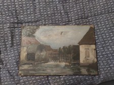 ancien tableau huile sur toile