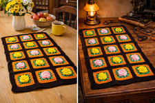 Grand napperon vintage fait