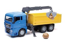 Man TGX 6 x 4 avec benne agricole 1/18 Newray