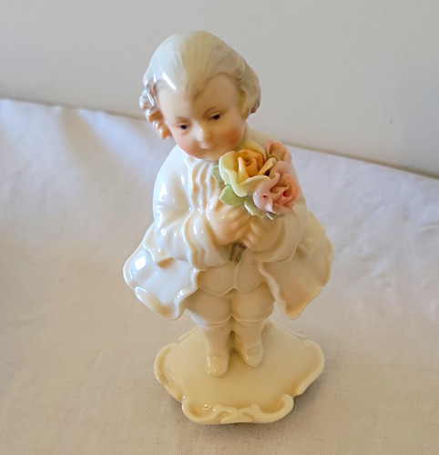 Porcelain figure roses - porcelain,