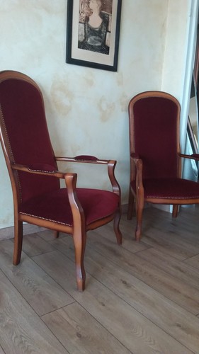 Fauteuils voltaire noyer - voltaire,