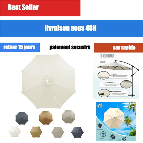 Housse rechange parasol 3m - de,
