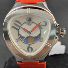 Tonino Lamborghini Ladies Swiss Watch Moonphase Date TL 702 37mm Stainless Steel