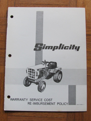 1970 simplicity lawn tractor - simplicity,