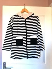 Veste femme noir blanc peluche