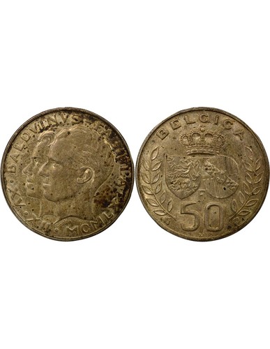 Belgique baudouin 50 francs - baudouin,