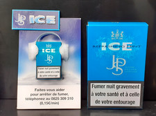 Objet publicitaire cigarettes JPS ICE présentoir bureau de tabacs grand paquet