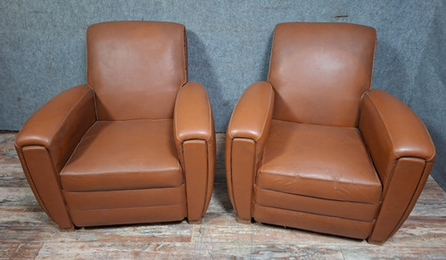 Paire fauteuils club art - paire,