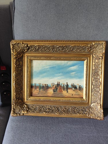 Huile sur toile encadrée