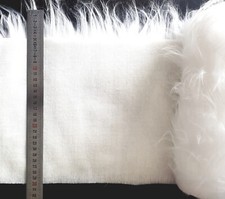 Tissu Fausse Fourrure Blanche