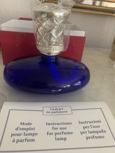 Lampe parfum galet bleu - lampe,