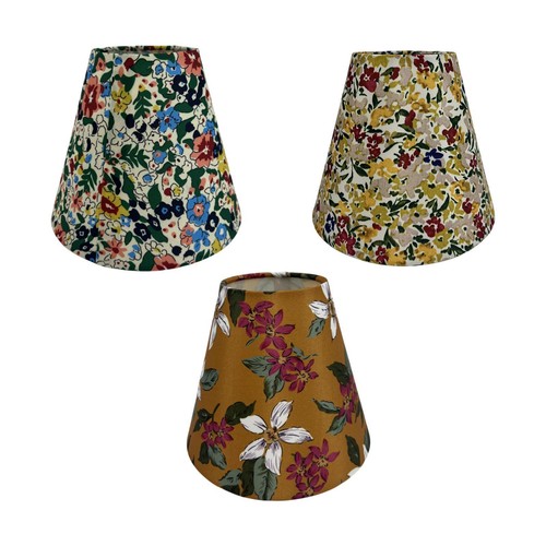 Abat jour tissu floral pour - abat-jour,