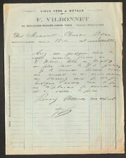 PARIS (XI°) OLD IRONS & METALS "F. VILBONNET" in 1919