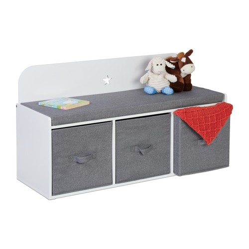 Banc enfants rangement casiers - banc,