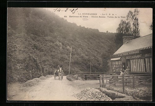 Cpa flers chalet - chalet, suisse