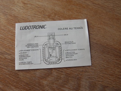 Lcd game notice ludotronic - notice,