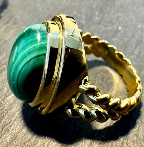 Argent massif malachite - massif,