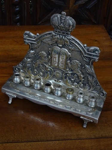 Ancienne hanukkah lampe - ancienne,