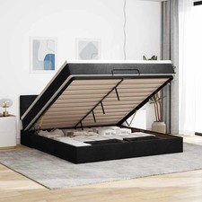 Lit ottoman avec matelas gris