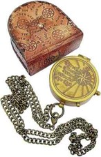 Boussole De Poche En Laiton