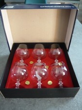 6 VERRES A COGNAC CRISTAL