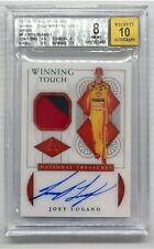 2021 National Treasures Joey Logano Green Race Used Patch Auto #3/3 BGS 8/10