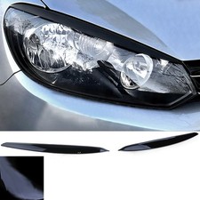 Paupières de phare pour VW Golf 6 2008-2013 ABS brillant