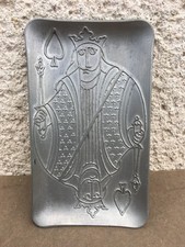 Ancien vide poche en étain /