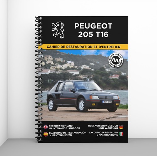 Peugeot 205 t16 cahier - peugeot, :