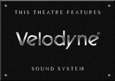 PLAQUE CINEMA DECORATIVE "VELODYNE" EN IMPRESSION NUMERIQUE
