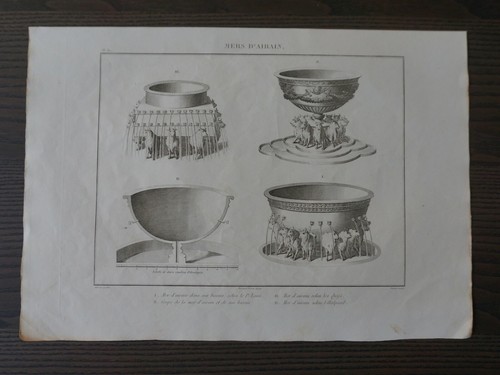 Gravure originale xixeme mers - gravure,