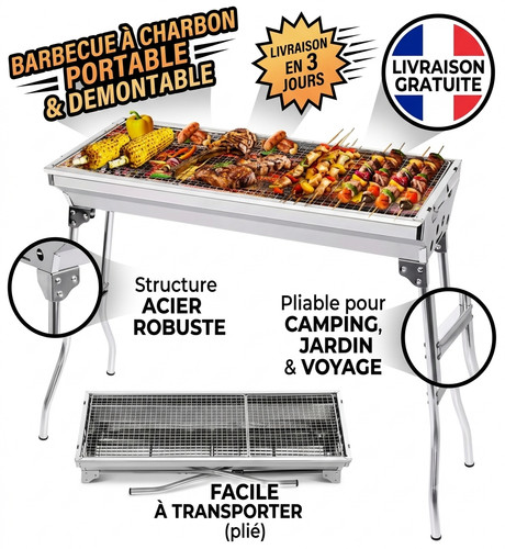 Barbecue charbon bois - de,