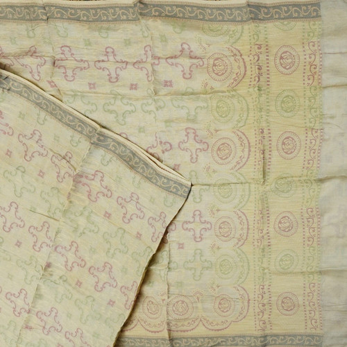 Sarees grises vintage - vintage, 100%