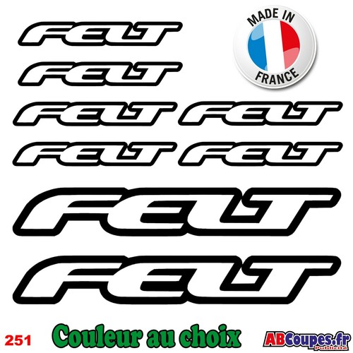Stickers felt autocollants - 8,