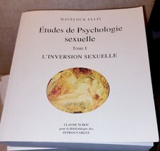ETUDES DE PSYCHOLOGIE SEXUELLE Avelock Ellis. 10 Volumes Tchou