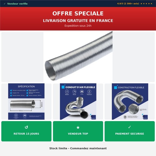 Conduit air flexible - conduit, Ø120mm
